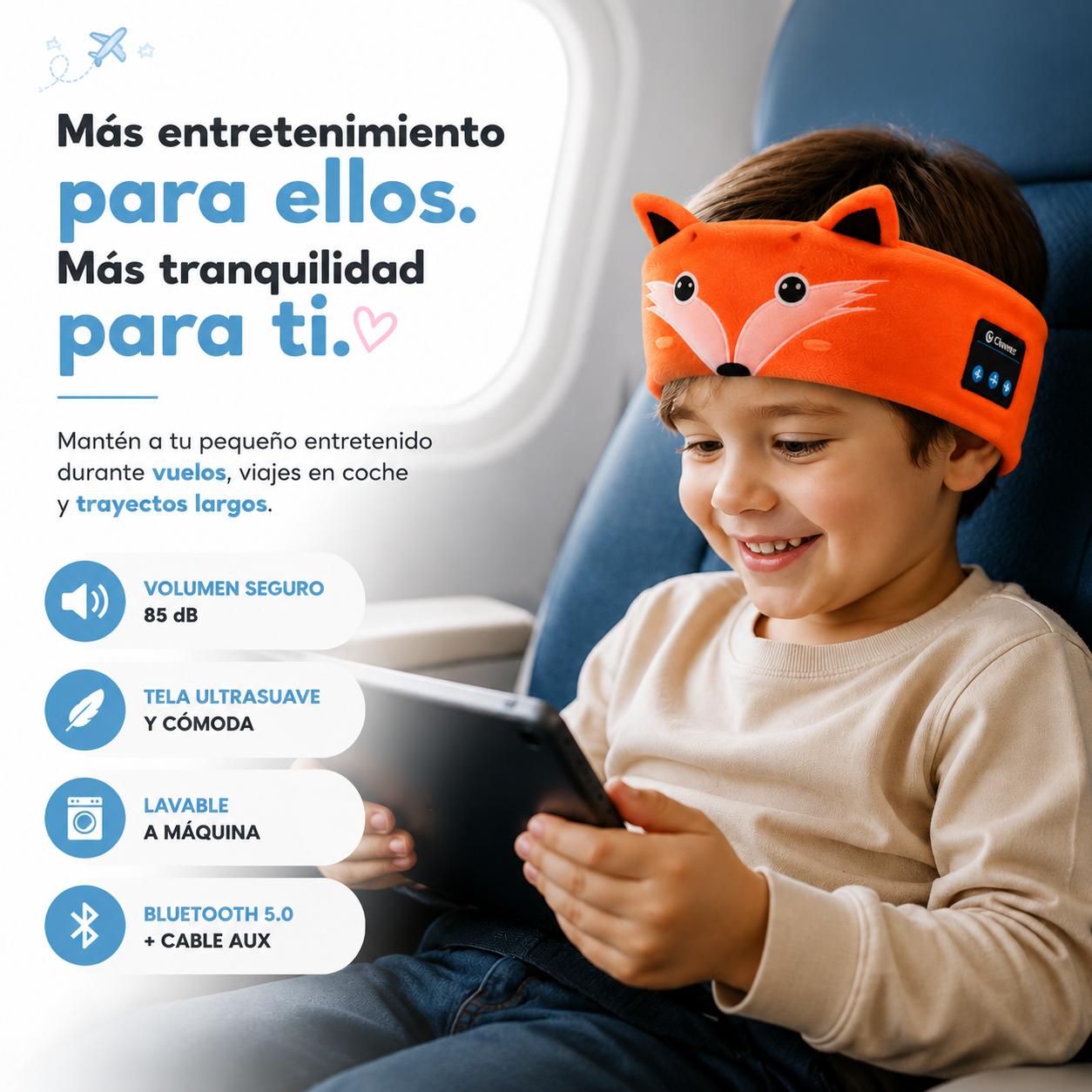 Clivren™ | Diadema Bluetooth Infantil